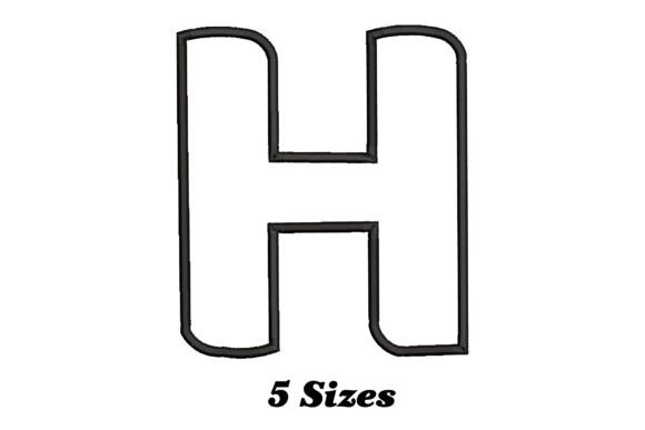 Alphabet Letter H Outline Review