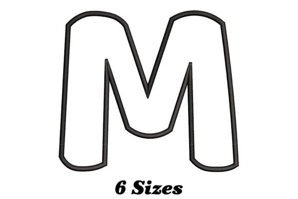 Alphabet Letter M Outline: A Thoughtful Embroidery Choice