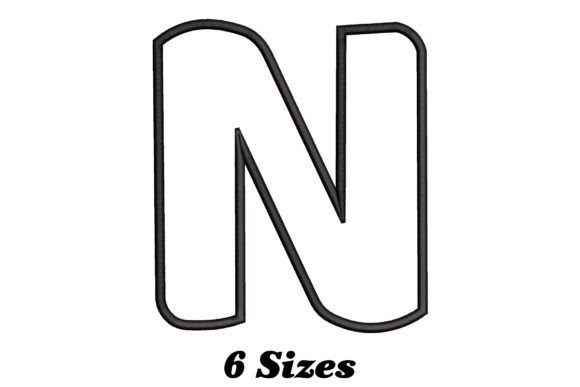 Alphabet Letter N Outline Review