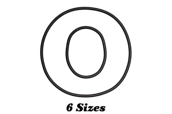 Alphabet Letter O Outline: A Seasonal Embroidery Staple