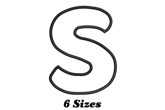 Alphabet Letter S Outline: A Thoughtful Embroidery Choice for Personalized Gifts