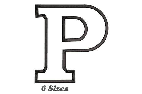 Letter P Outline: A Charming Embroidery Accent for Meaningful Gifts
