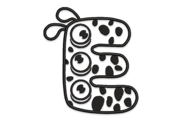 Monster Alphabet Letter E: Whimsy That Stitches Well